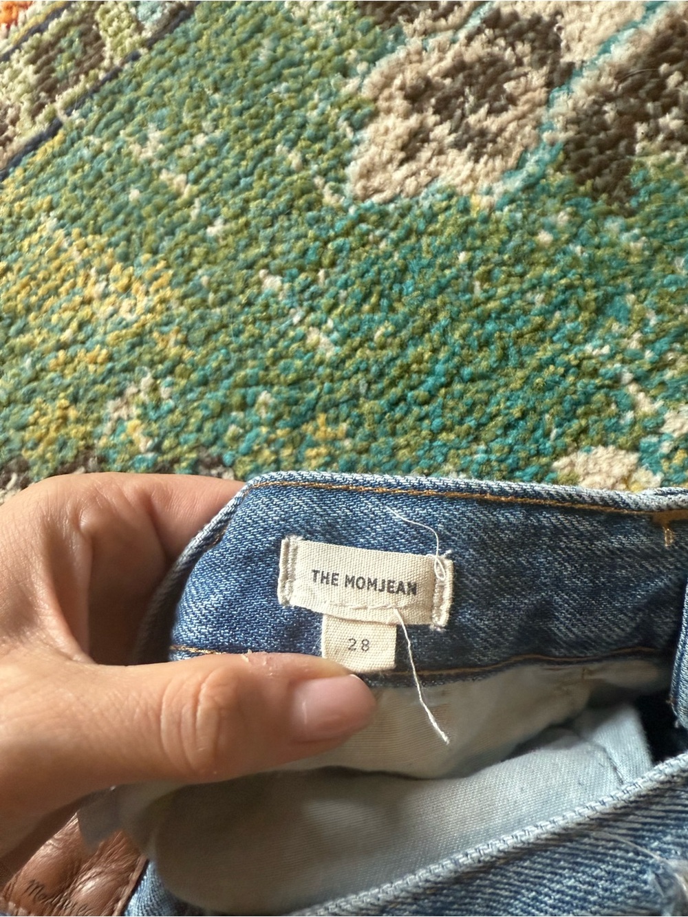 Madewell High Rise Mom Jeans Light Wash Denim Tapered Leg Vintage 100% Cotton - Picture 6 of 9